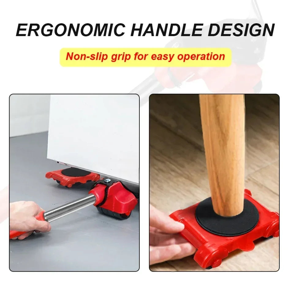 Furniture Moving Sliders Set Professional Furniture Lifter Tool Moving Labor-Saving Furniture Lifter Rollers Transport Tool
