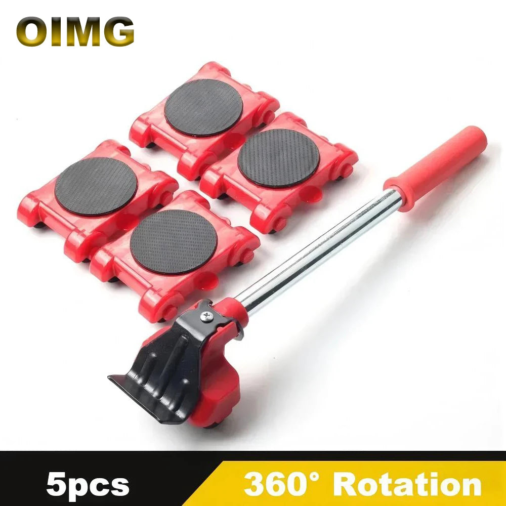 Furniture Moving Sliders Set Professional Furniture Lifter Tool Moving Labor-Saving Furniture Lifter Rollers Transport Tool