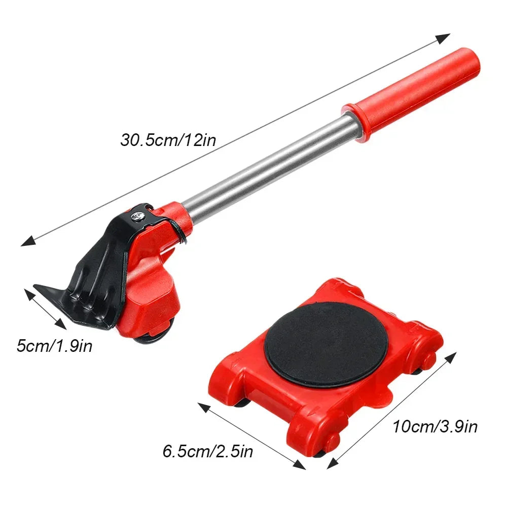 Furniture Moving Sliders Set Professional Furniture Lifter Tool Moving Labor-Saving Furniture Lifter Rollers Transport Tool