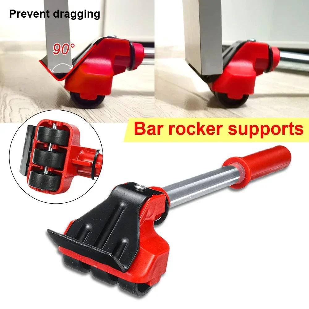 Furniture Moving Sliders Set Professional Furniture Lifter Tool Moving Labor-Saving Furniture Lifter Rollers Transport Tool